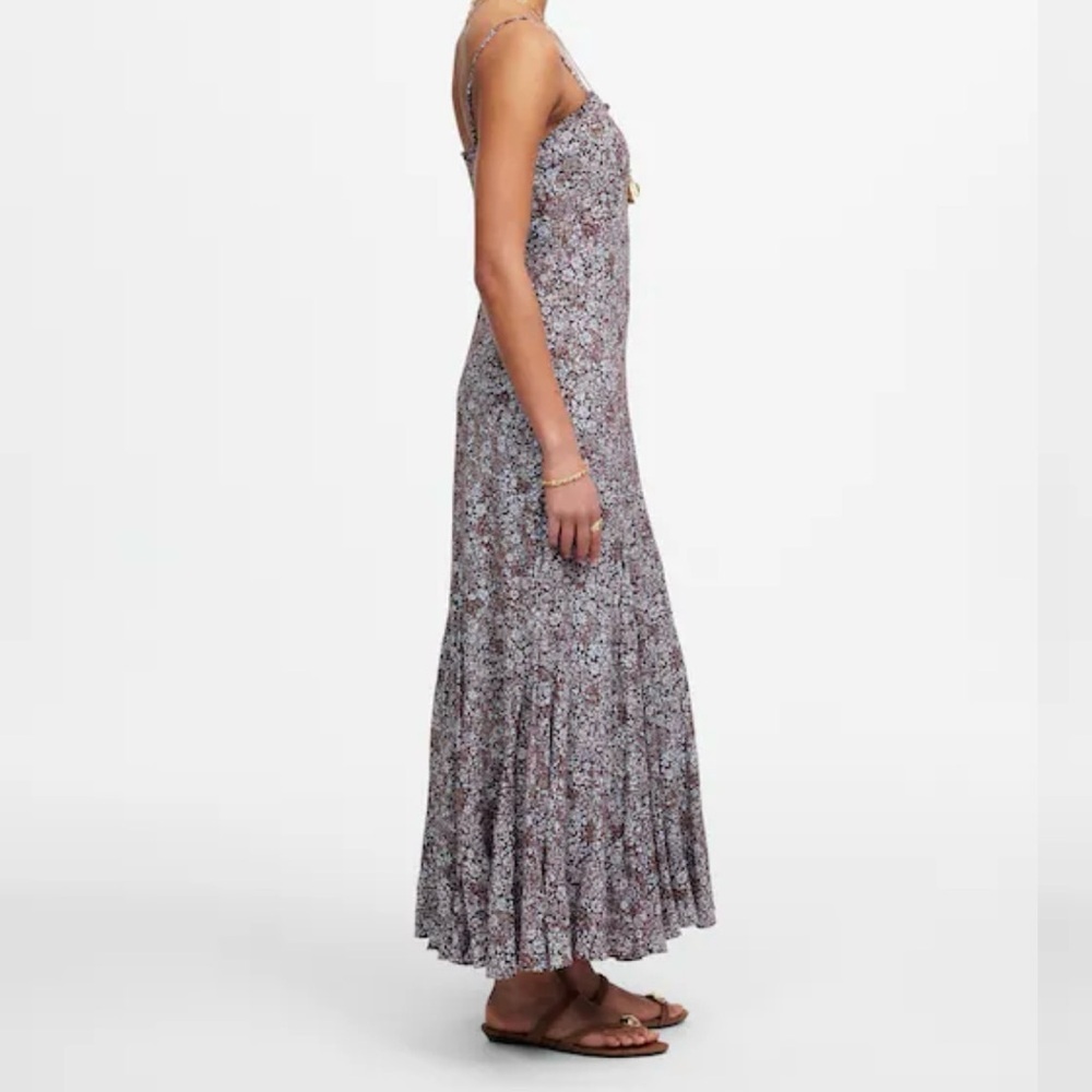 Madewell Square Neck Sleeveless Floral Maxi Dress 6 - Picture 2 of 13